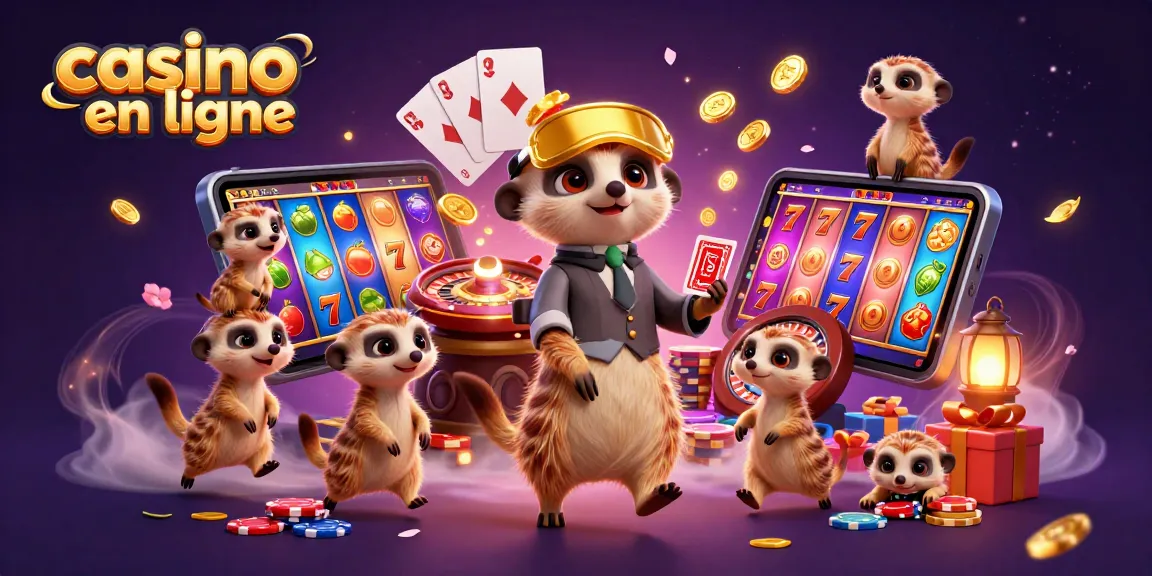 Jetez un coup d'œil à notre casino en ligne avec des suricates animant cet univers ludique !
